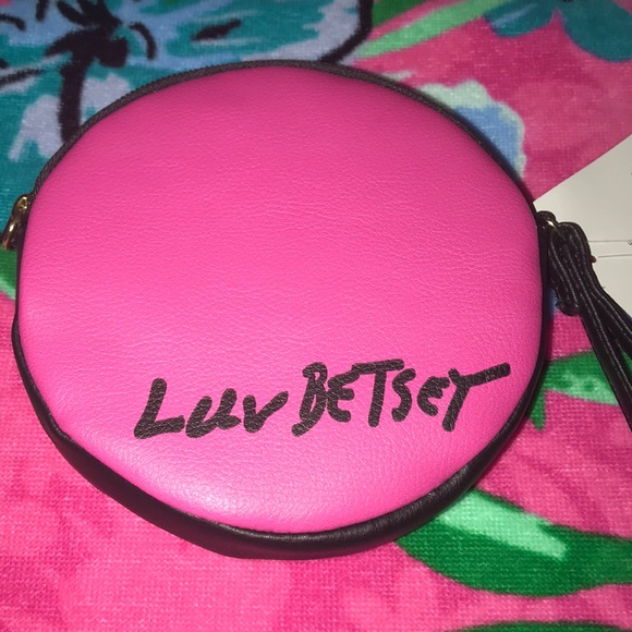 NWT Betsey Johnson Hoy Pink Bunny Purse/wristlet - Picture 9 of 10